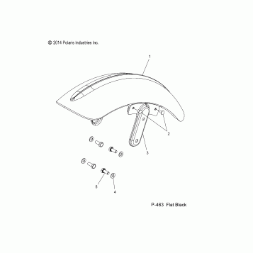 BODY, FENDER, FRONT - V15WB36/WW36 ALL OPTIONS (49VICFENDERFRT15HB)