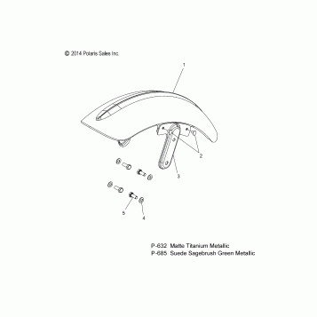 BODY, FENDER, FRONT - V16LB36/LW36 ALL OPTIONS (49VICFENDERFRT15LB)