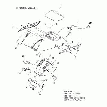 BODY, FENDER, REAR - V07HB26/HS26 ALL OPTIONS (49VICFENDERRR07HAM)