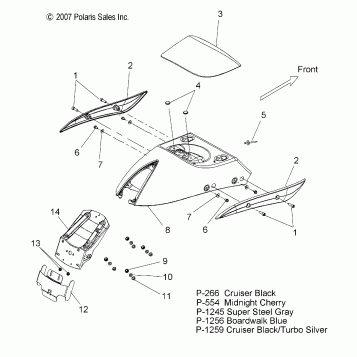 BODY, FENDER, REAR  - V08HB26/HS26 ALL OPTIONS (49VICFENDERRR08HMR)
