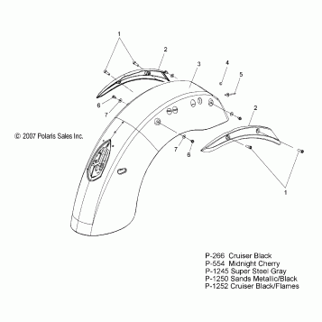 BODY, FENDER, REAR - V08CB26/CD26/PB26 ALL OPTIONS (49VICFENDERRR08KING)