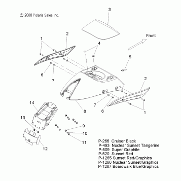 BODY, FENDER, REAR  - V09HB36/HS36 ALL OPTIONS (49VICFENDERRR09HMR)