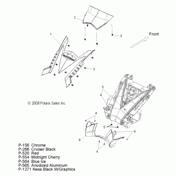 BODY, REAR FENDER PANELS - V09SB36/SC36/SD36/SZ36 ALL OPTIONS (49VICFENDERRR09VN)