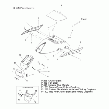 BODY, FENDER, REAR - V11HA36/HB36/HS36 ALL OPTIONS (49VICFENDERRR11HMR)