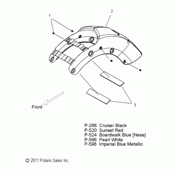 BODY, FENDER, REAR - V12TW36/DW36/KW36 ALL OPTIONS (49VICFENDERRR12CC)