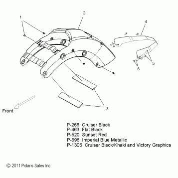 BODY, FENDER, REAR - V12BW36/EW36 ALL OPTIONS (49VICFENDERRR12CR)