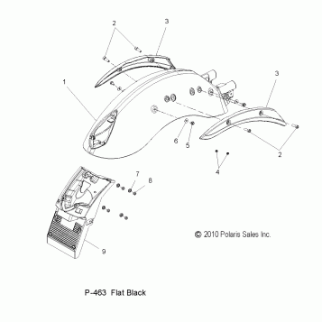 BODY, FENDER, REAR - V12WB36NA (49VICFENDERRR12HB)