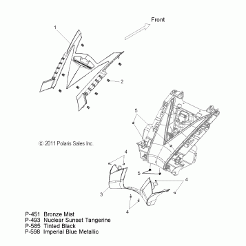 BODY, REAR FENDER PANELS - V12SW36/AW36 ALL OPTIONS (49VICFENDERRR12VN)