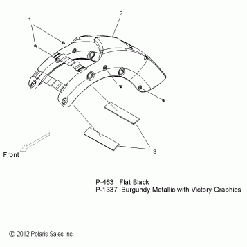 BODY, FENDER, REAR - V13BW36/EW36 ALL OPTIONS (49VICFENDERRR13CR)