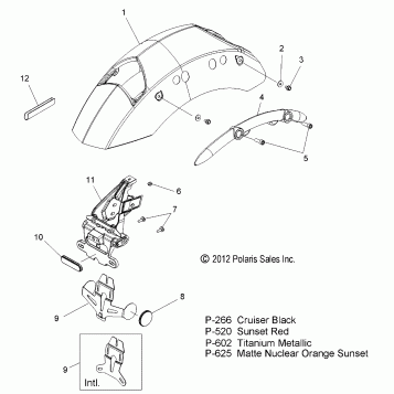 BODY, FENDER, REAR - V13MB36 ALL OPTIONS (49VICFENDERRR13S)