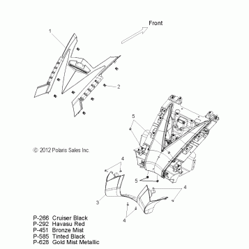 BODY, REAR FENDER PANELS - V13SW36/AW36 ALL OPTIONS (49VICFENDERRR13VN)