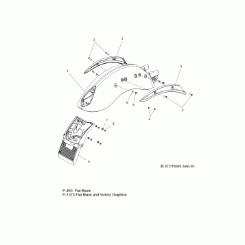 BODY, FENDER, REAR - V14WB36 ALL OPTIONS (49VICFENDERRR14HB)