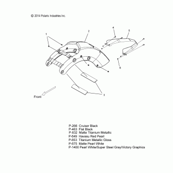 BODY, FENDER, REAR - V15CW/DB/DW/TW36 ALL OPTIONS (49VICFENDERRR15CC)