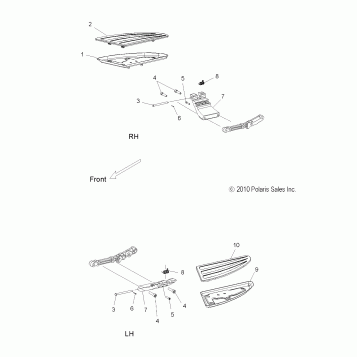 CHASSIS, FLOORBOARD, DRIVER - V15SW36 ALL OPTIONS (49VICFLOORBOARD11VN)