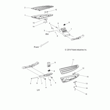 CHASSIS, FLOORBOARD, DRIVER - V16YW36/UW36 ALL OPTIONS (49VICFLOORBOARD15MAG)