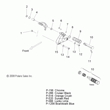 CHASSIS, FOOTPEG, L.H. - V09XB36/XC36 ALL OPTIONS (49VICFOOTPEGLH09JP)