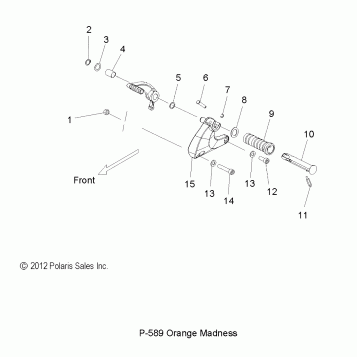 CHASSIS, FOOTPEG, L.H. - V13XB36 ALL OPTIONS (49VICFOOTPEGLH13JP)
