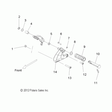 CHASSIS, FOOTPEG , LH - V15GA36NA/NAA/NAC/EA (49VICFOOTPEGLH13VGS)