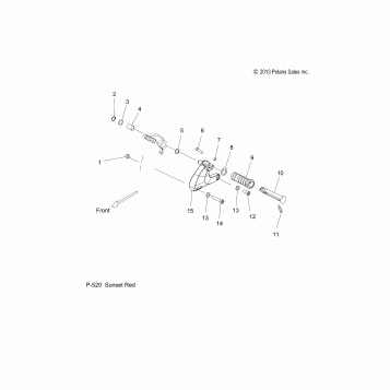 CHASSIS, FOOTPEG, L.H. - V14XB36NS/NSA/NSC/ES OPTIONS (49VICFOOTPEGLH14JP)