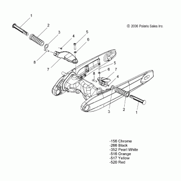 CHASSIS, FOOTPEGS, PASSENGER/FLOORBOARDS - V07XB26/BC26 ALL OPTIONS (49VICFOOTPEGPASS07JACK)