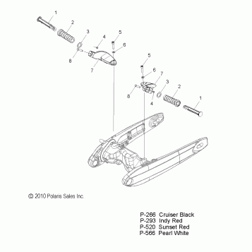 CHASSIS, FOOTPEGS, PASSENGER - V11XB36 ALL OPTIONS (49VICFOOTPEGPASS11JP)