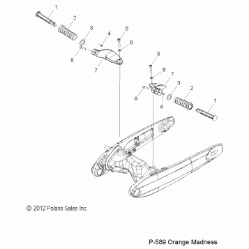 CHASSIS, FOOTPEGS, PASSENGER - V13XB36 ALL OPTIONS (49VICFOOTPEGPASS13JP)