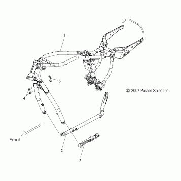 CHASSIS, FRAME - V08HB26/HS26 ALL OPTIONS (49VICFRAME08HMR)