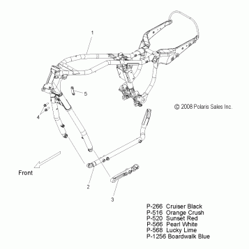 CHASSIS, FRAME - V09XB36/XC36 ALL OPTIONS (49VICFRAME09JP)