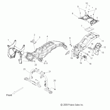 CHASSIS, FRAME - V15SW36 ALL OPTIONS (49VICFRAME10VN)