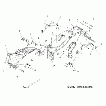 CHASSIS, FRAME ASM. - V11BB36/DB36/DC36/EB36 ALL OPTIONS (49VICFRAME11CC)