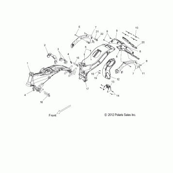 CHASSIS, FRAME ASM. - V15CW/DB/DW/TW36 ALL OPTIONS (49VICFRAME13CC)