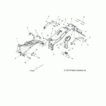 CHASSIS, FRAME ASM. - V15DA36 ALL OPTIONS (49VICFRAME15CC8)