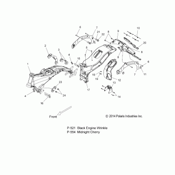 CHASSIS, FRAME ASM. - V15UW/YW/ZW36 ALL OPTIONS (49VICFRAME15MAG)