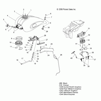 FUEL SYSTEM, FUEL TANK and LINES - V07XB26/BC26 ALL OPTIONS (49VICFUEL07JACK)