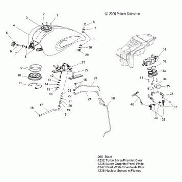 FUEL SYSTEM, FUEL TANK and LINES - V07CB26/CD26 ALL OPTIONS (49VICFUEL07KING)
