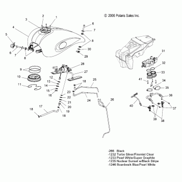 FUEL SYSTEM, FUEL TANK and LINES - V07AB26/GB26 ALL OPTIONS (49VICFUEL07VEGAS)
