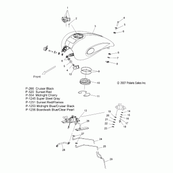 BODY, FUEL TANK - V08AB26/GB26/LB26 ALL OPTIONS (49VICFUEL08VEGAS)