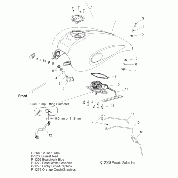 BODY, FUEL TANK - V09XB36/XC36 ALL OPTIONS (49VICFUEL09JP)