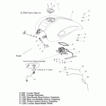 BODY, FUEL TANK - V10HB36DD/HS36DC/BB26DA ALL OPTIONS (49VICFUEL10HMR)