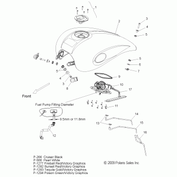 BODY, FUEL TANK - V10XB36DAP/LKP/XC36DN ALL OPTIONS (49VICFUEL10JP)