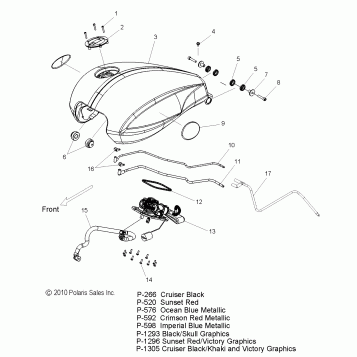 FUEL SYSTEM, FUEL TANK - V11BB36/DB36/DC36/EB36 ALL OPTIONS (49VICFUEL11CC)