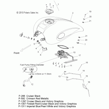 BODY, FUEL TANK ASM. - V11GA36/GB36/GC36 ALL OPTIONS (49VICFUEL11VGS)