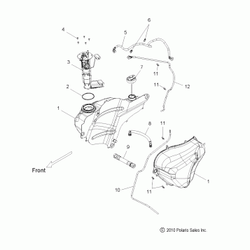 FUEL SYSTEM, FUEL TANK -V15SW36 ALL OPTIONS (49VICFUEL11VN)