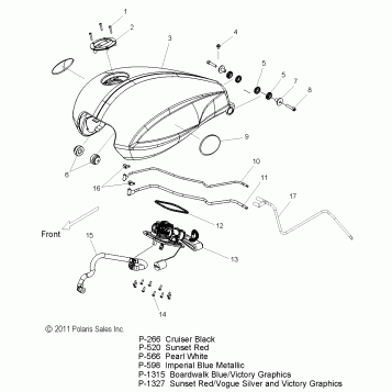 FUEL SYSTEM, FUEL TANK - V12TW36/DW36/KW36 ALL OPTIONS (49VICFUEL12CC)