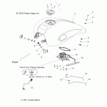 BODY, FUEL TANK - V12WB36NA (49VICFUEL12HB)