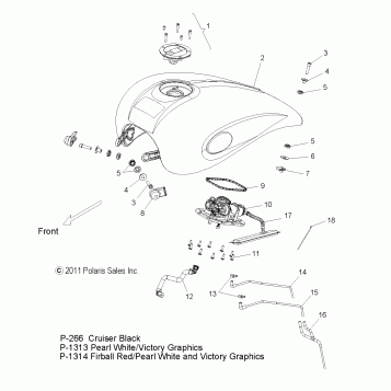 BODY, FUEL TANK - V12XB36 ALL OPTIONS (49VICFUEL12JP)