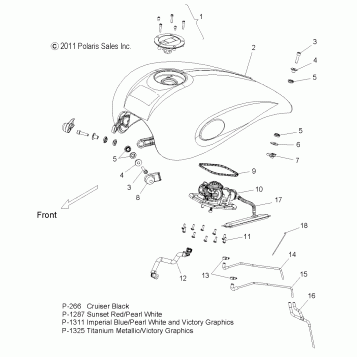 BODY, FUEL TANK ASM. - V12GB36/GA36/ZB36 ALL OPTIONS (49VICFUEL12VGS)