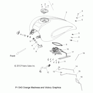 BODY, FUEL TANK - V13XB36 ALL OPTIONS (49VICFUEL13JP)