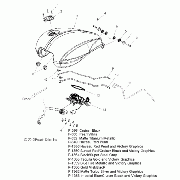 FUEL SYSTEM, FUEL TANK - V14DA/DB/DW/TW/ZW36 ALL OPTIONS (49VICFUEL14CCT15)