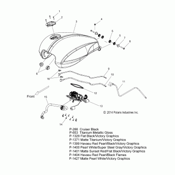 FUEL SYSTEM, FUEL TANK - V15CW/DB/DW/TW36 ALL OPTIONS (49VICFUEL15CC)